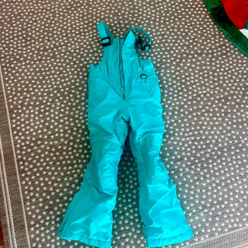 Land’s End Girls Teal Green Size 6 Ski Snowboard Bib
